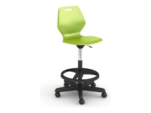 Paragon A&D Ready - Stool - swivel - injection molded polypropylene - fire truck red READYSTLA-AT
