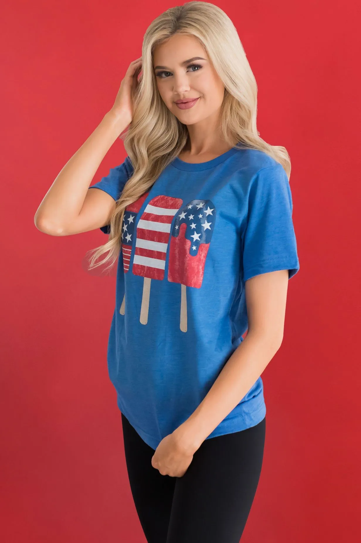 Patriotic Popsicles Modest Graphic Tee