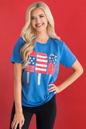 Patriotic Popsicles Modest Graphic Tee