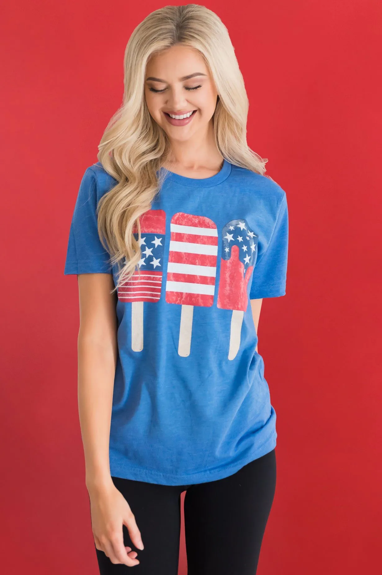 Patriotic Popsicles Modest Graphic Tee