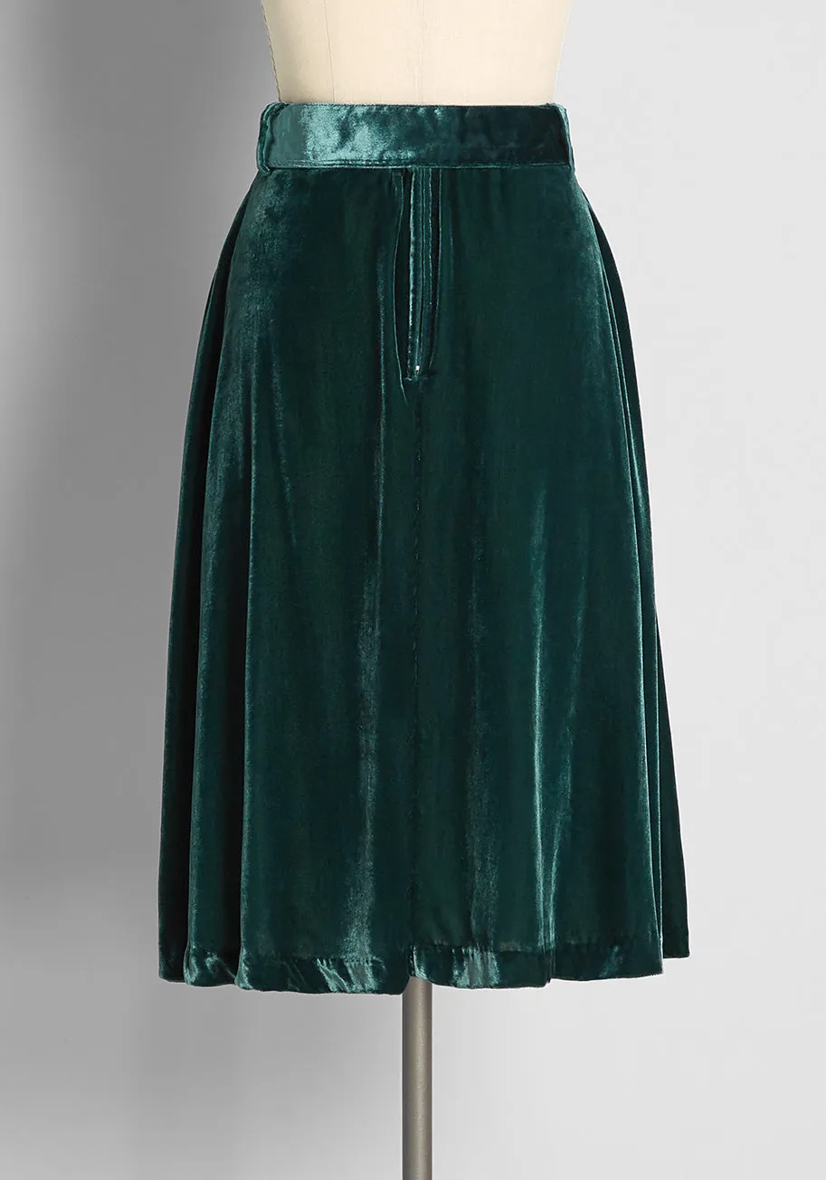 Perfect Timing Belted Midi Skirt