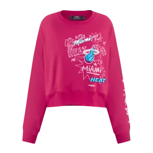 Pro Standard Miami HEAT Original Vice Pink Women's Crewneck