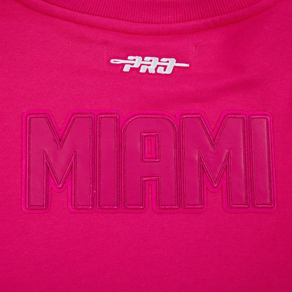 Pro Standard Miami HEAT Original Vice Pink Women's Crewneck