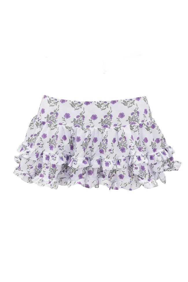 Rita Ruffle Skirt in Maeve Floral