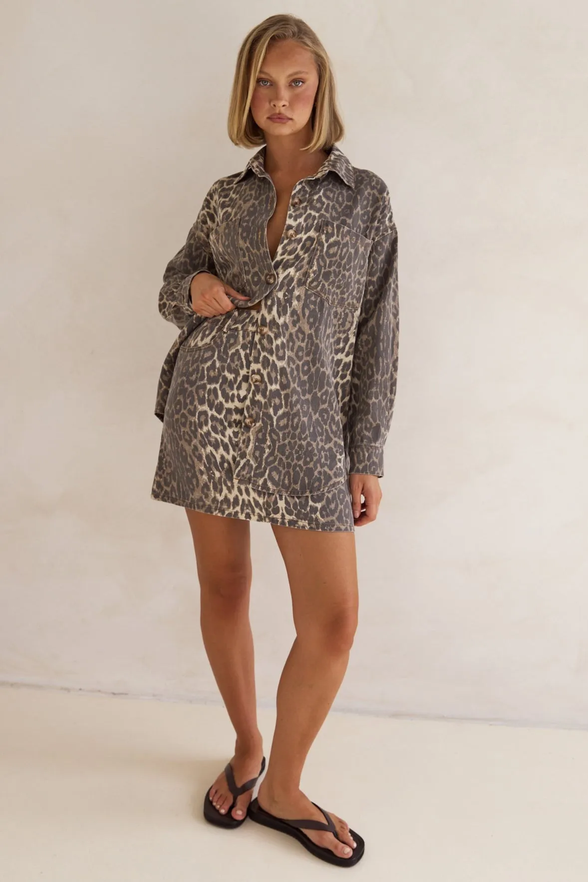 Romilda Mini Skirt (Leopard)