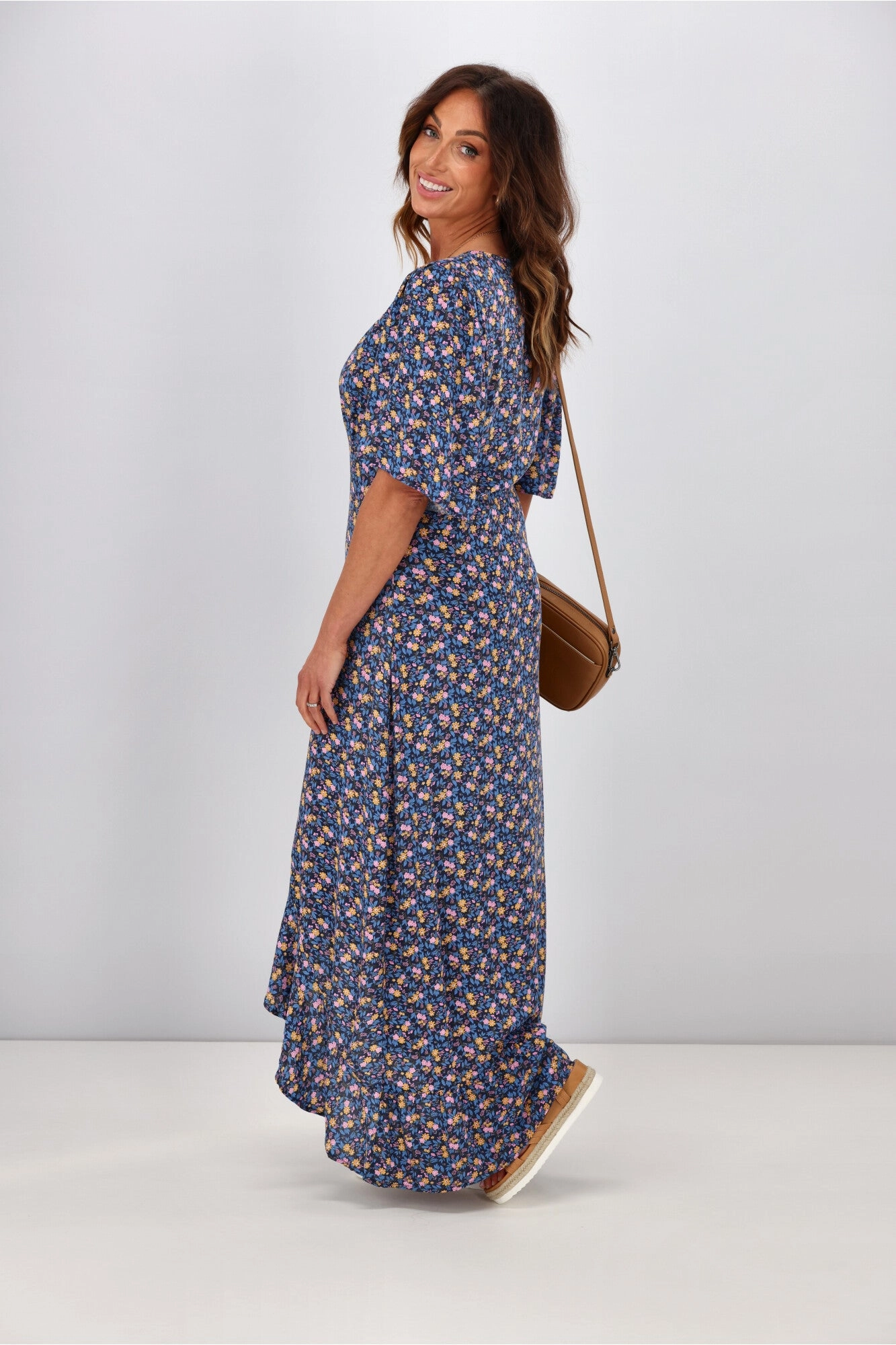 Sass Dixie Maxi Frill Dress Spring Floral