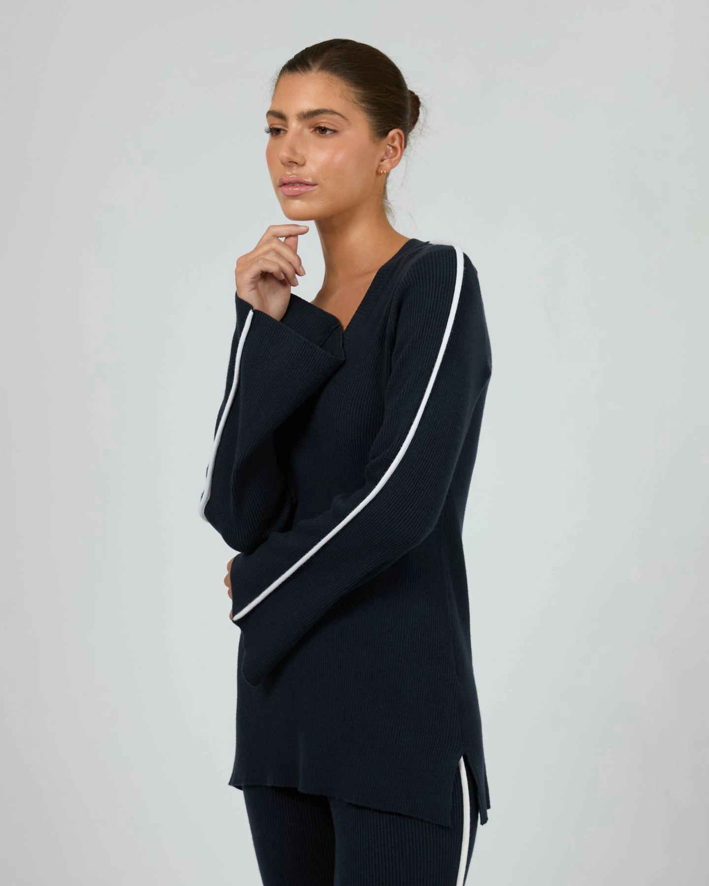 Silent Theory Highland Knit Jumper Navy