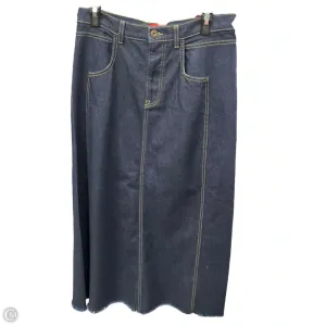 Skirt Maxi By Johnny Was In Blue Denim, Size: 6