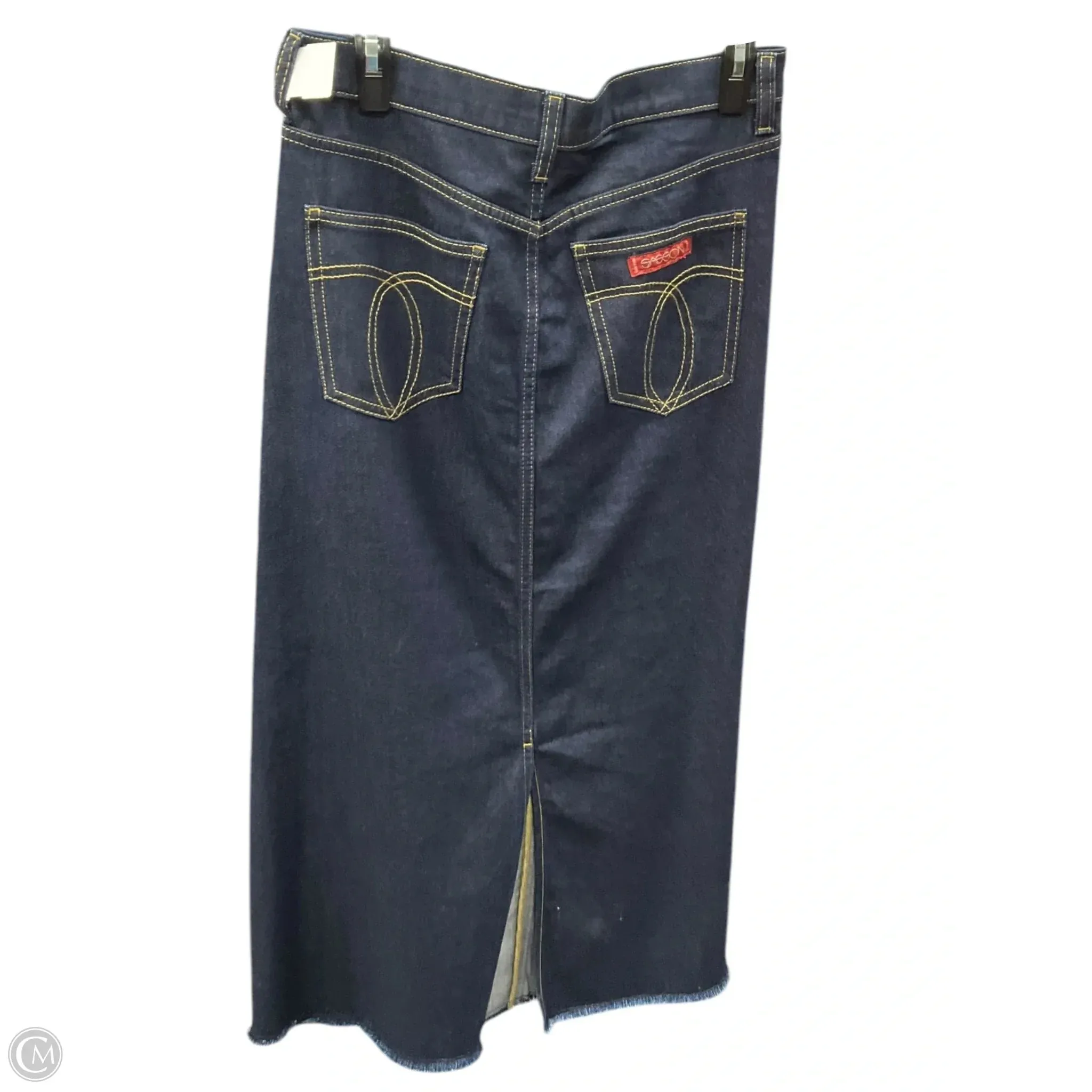 Skirt Maxi By Johnny Was In Blue Denim, Size: 6