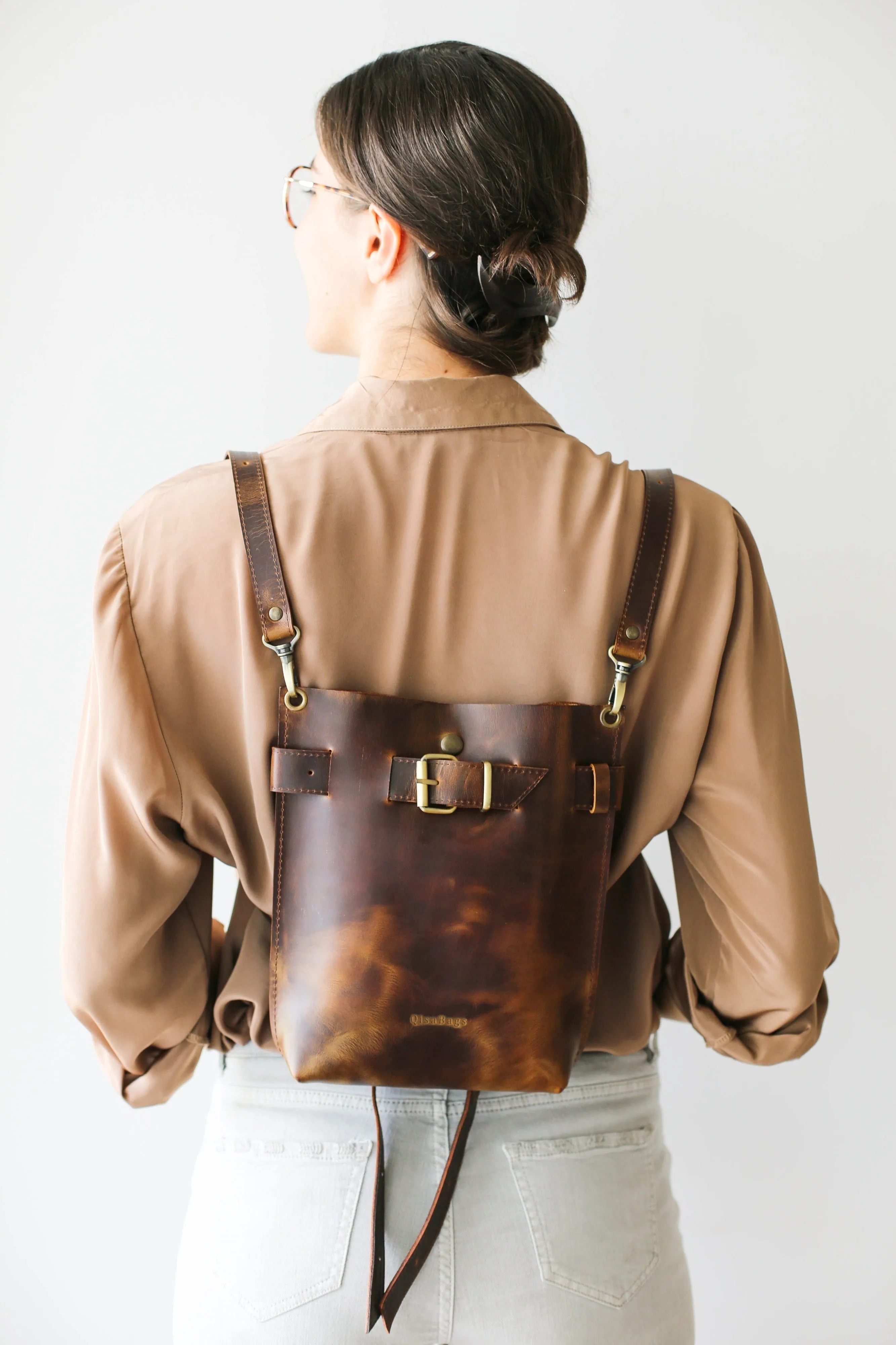 Small Dark Brown Leather Bag