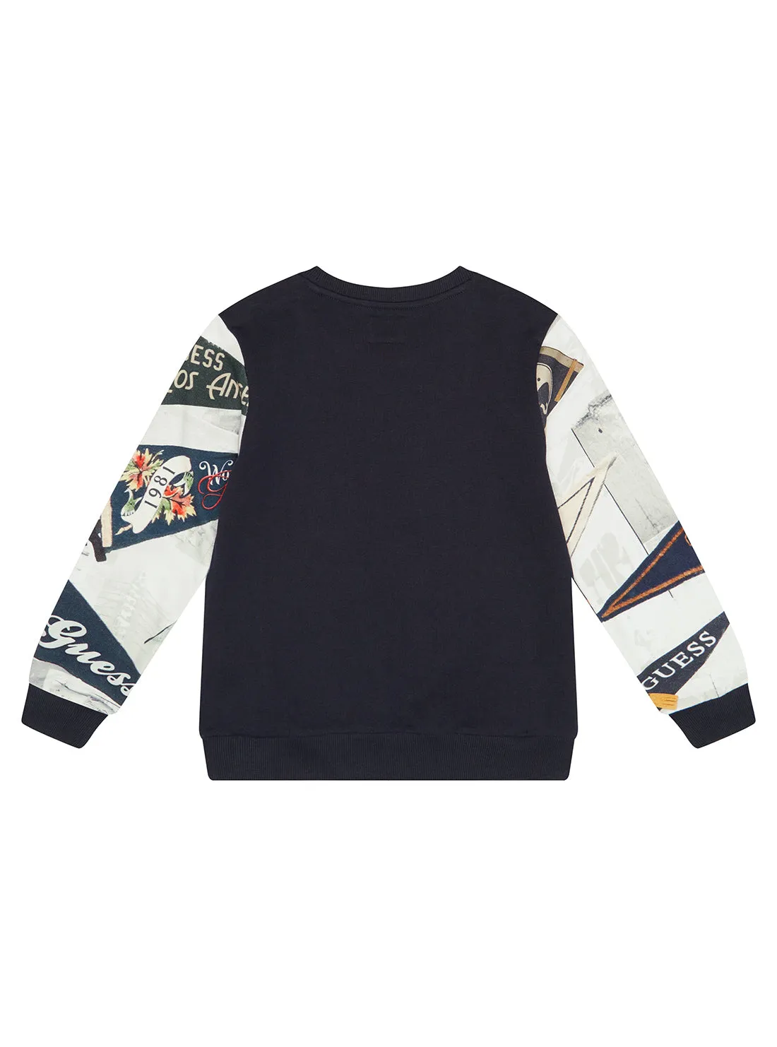 Smart Blue Flag Print Logo Jumper (2-7)