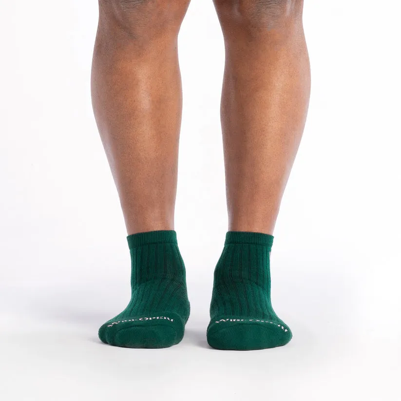 Solid Cushioned Quarter Socks