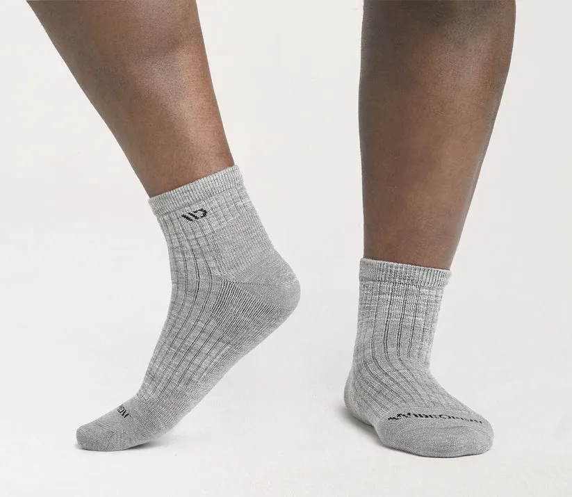 Solid Cushioned Quarter Socks