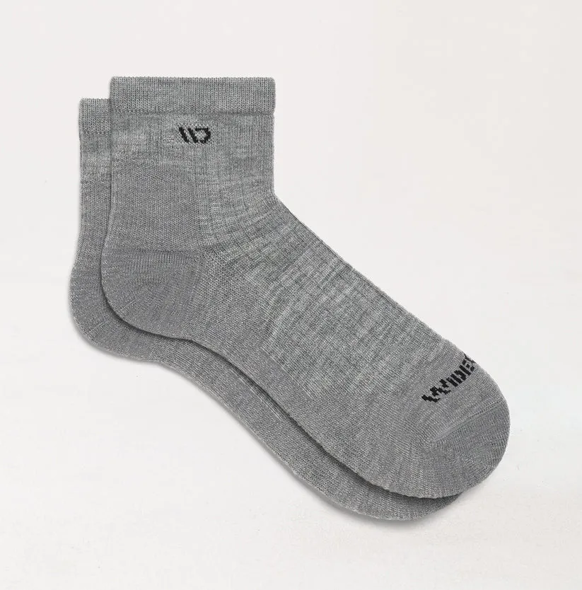 Solid Cushioned Quarter Socks