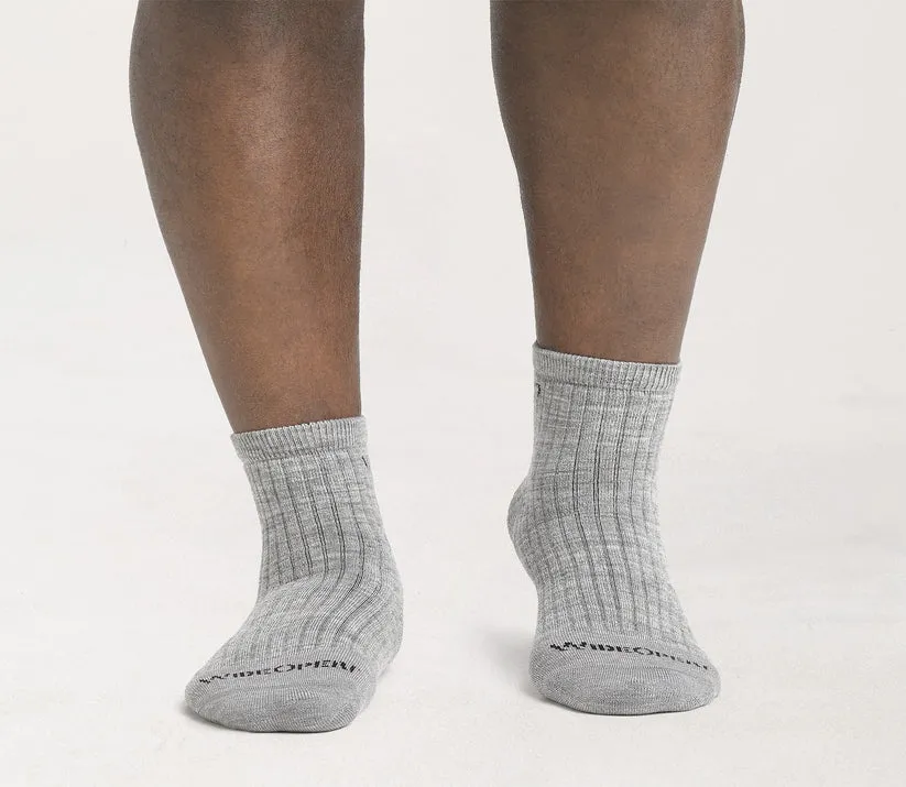 Solid Cushioned Quarter Socks