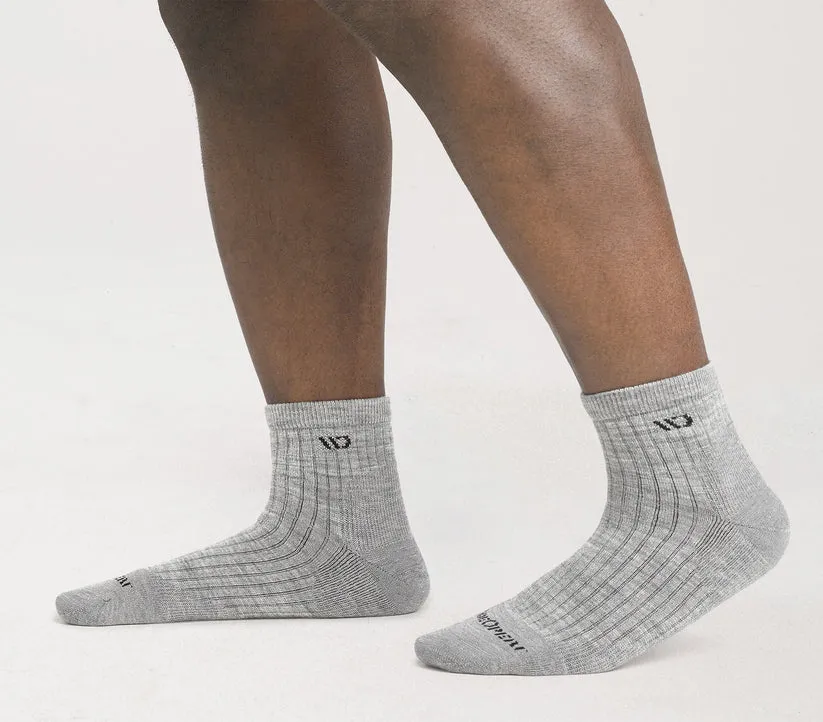 Solid Cushioned Quarter Socks