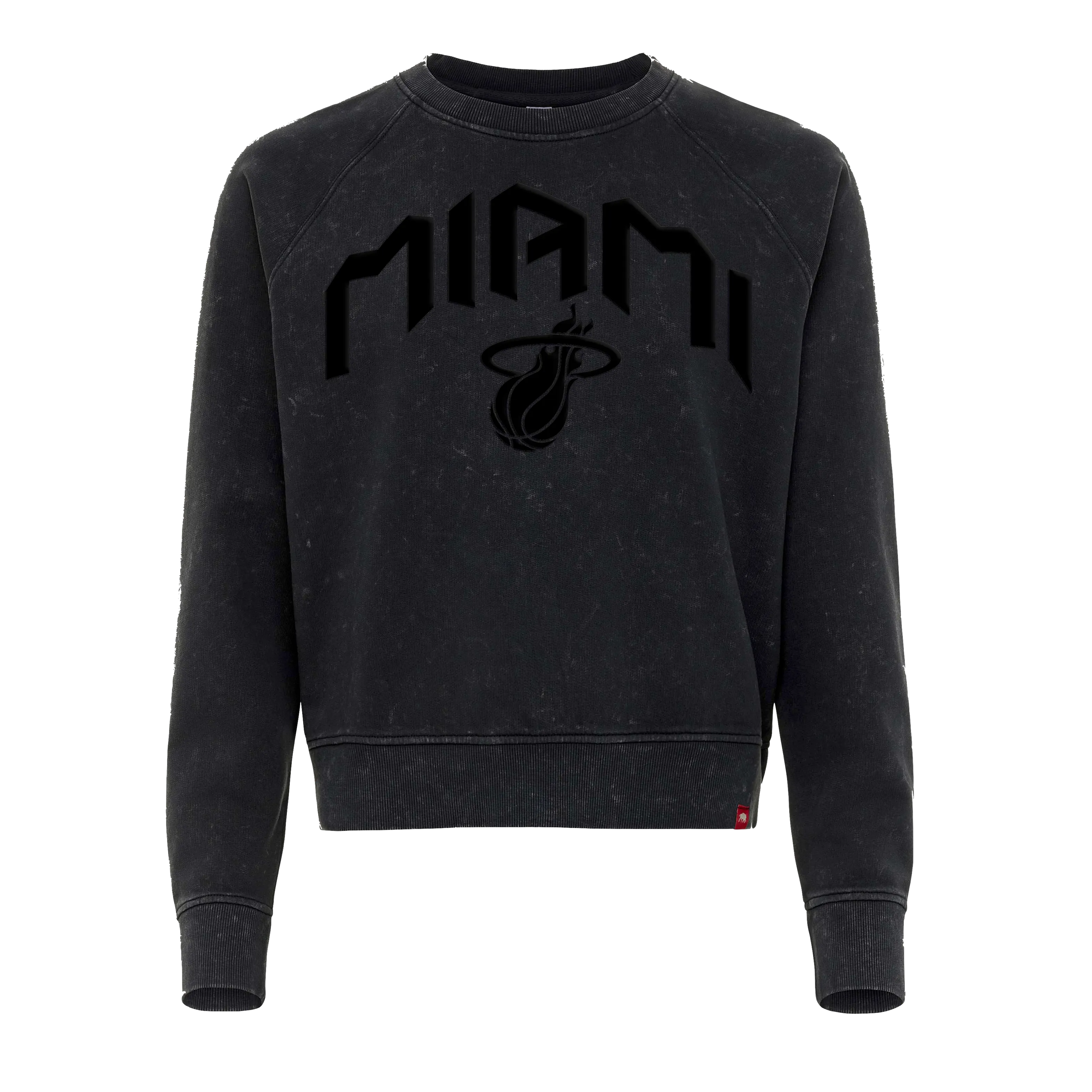 Sportiqe Miami HEAT Black Women's Crewneck