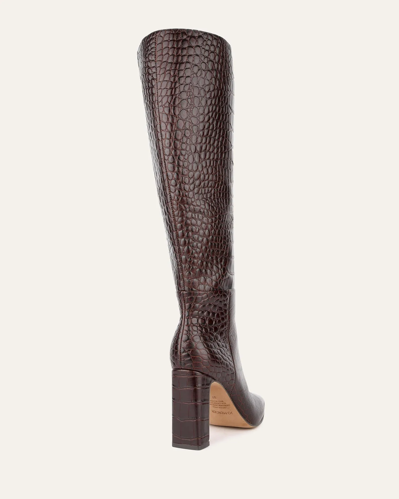 STORMI KNEE BOOTS CHOCOLATE CROC