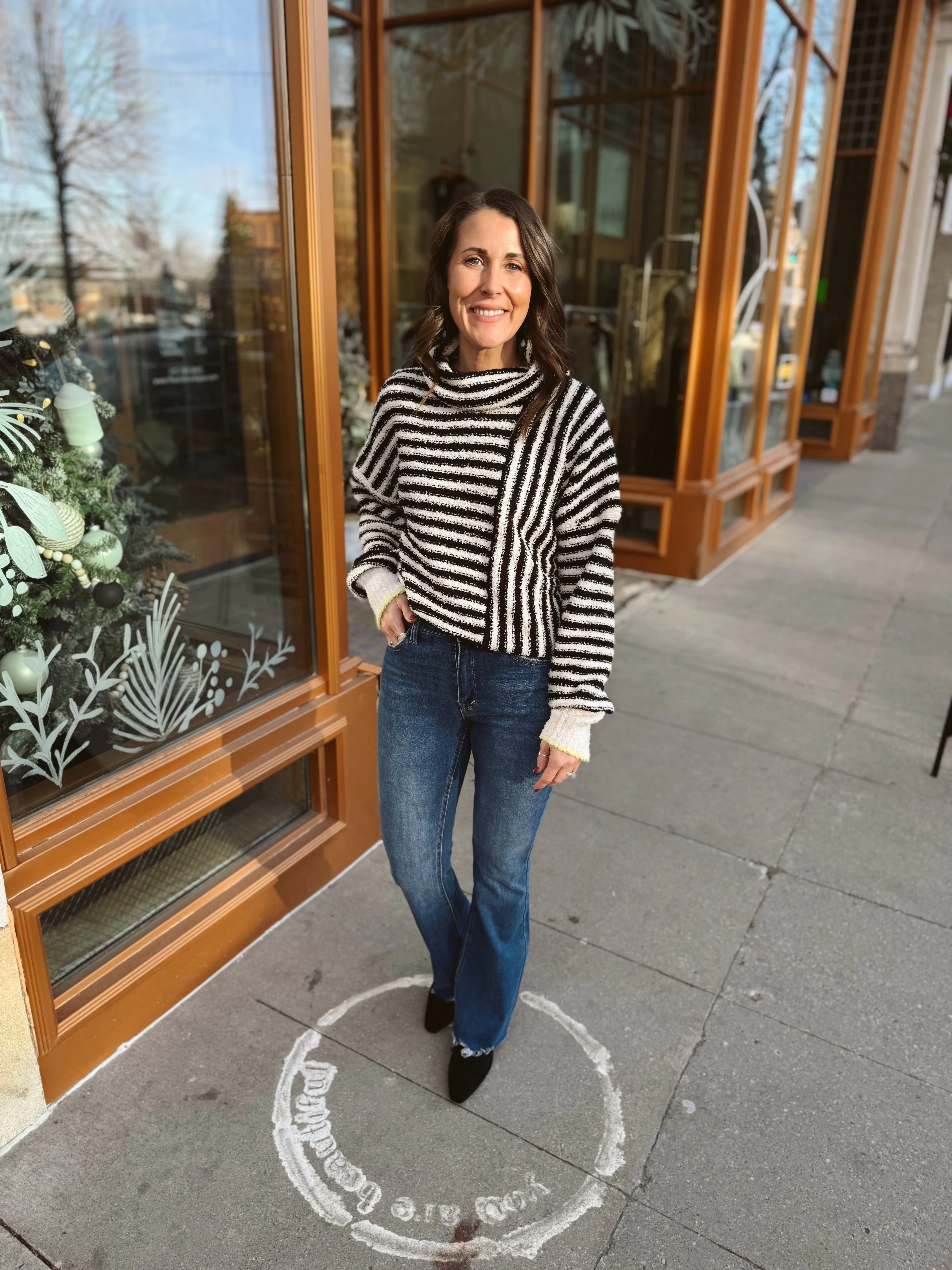 Striped Cozy Sweater Top