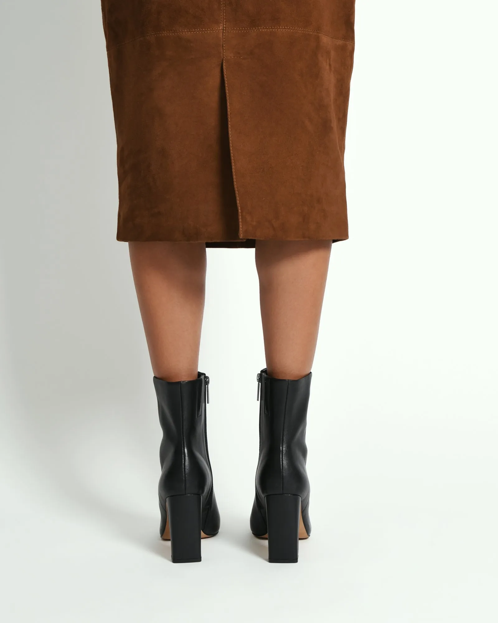 SUKI HIGH ANKLE BOOTS BLACK LEATHER
