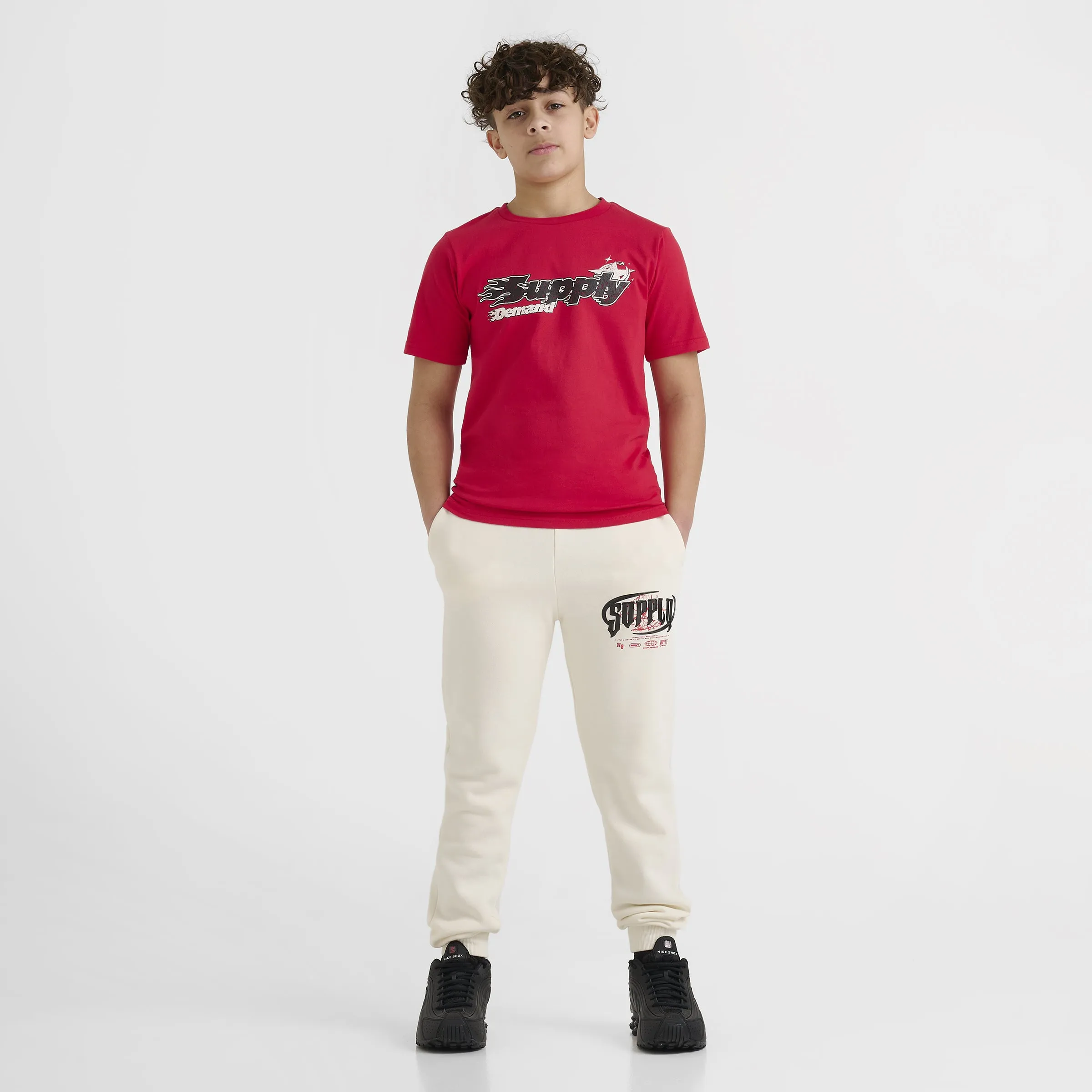 Supply & Demand Junior Boys' Martinez Tee Red / Black