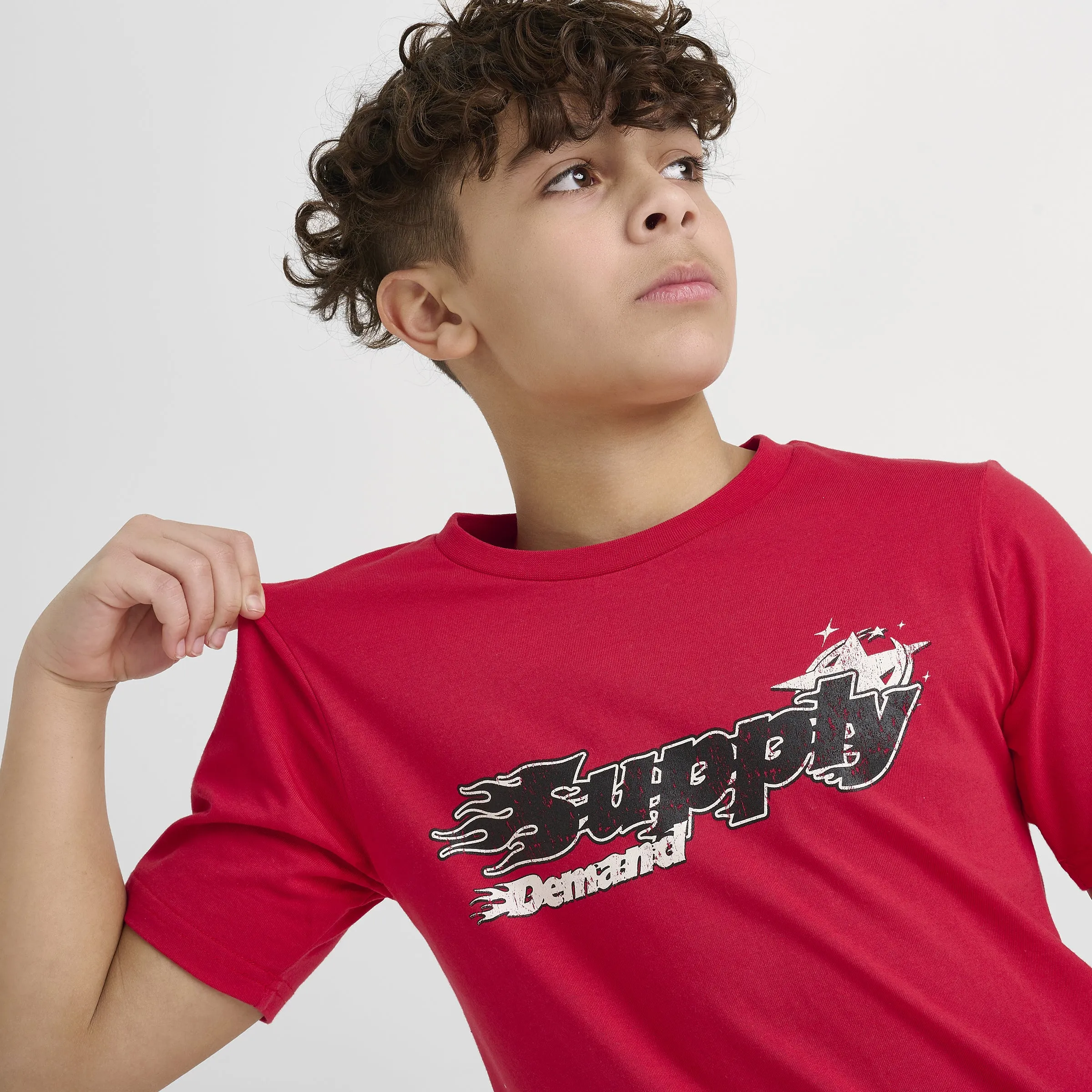 Supply & Demand Junior Boys' Martinez Tee Red / Black