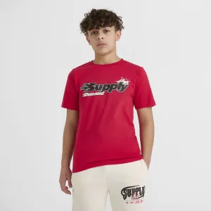 Supply & Demand Junior Boys' Martinez Tee Red / Black