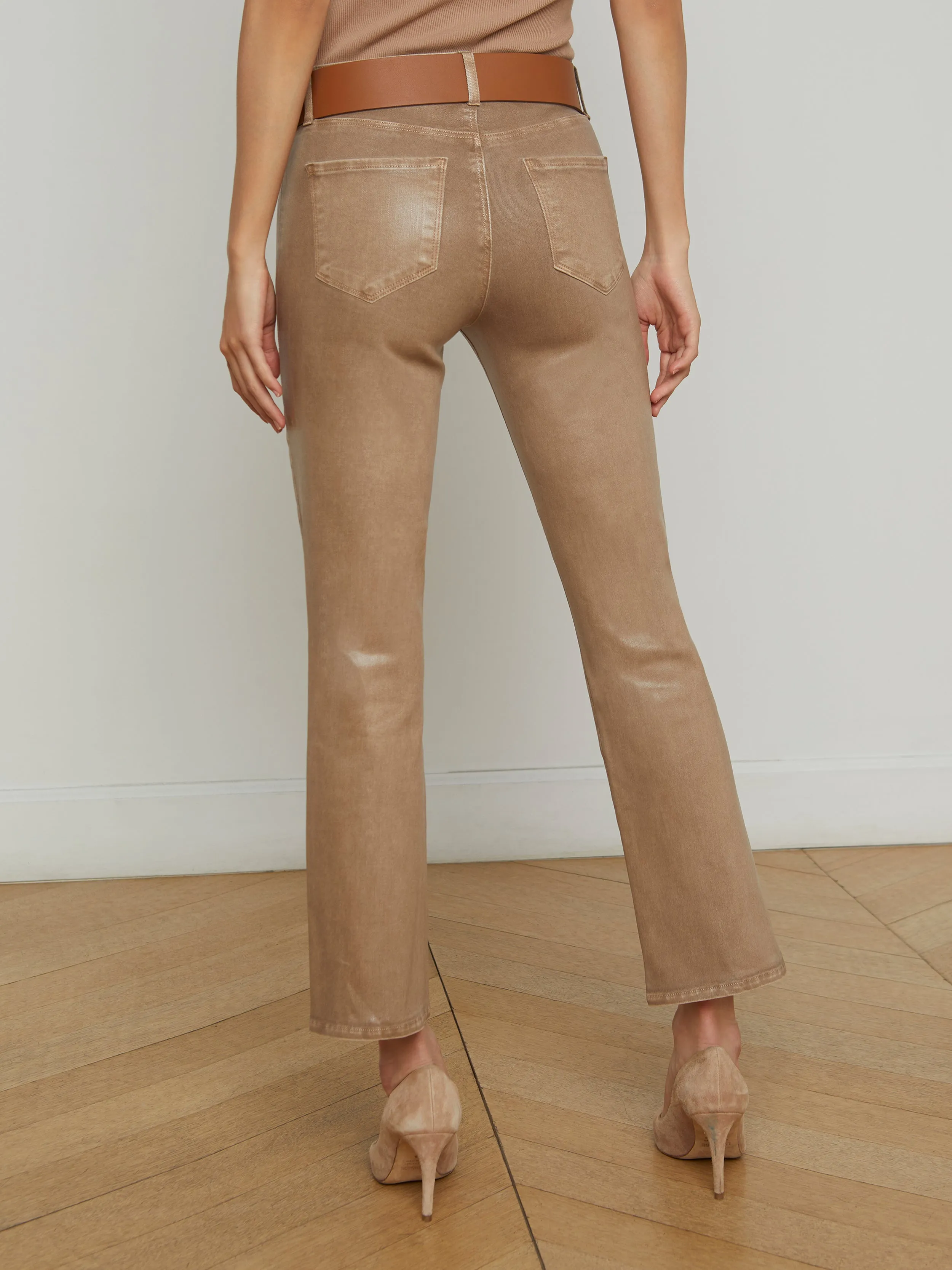 Tati Coated Bootcut Jean