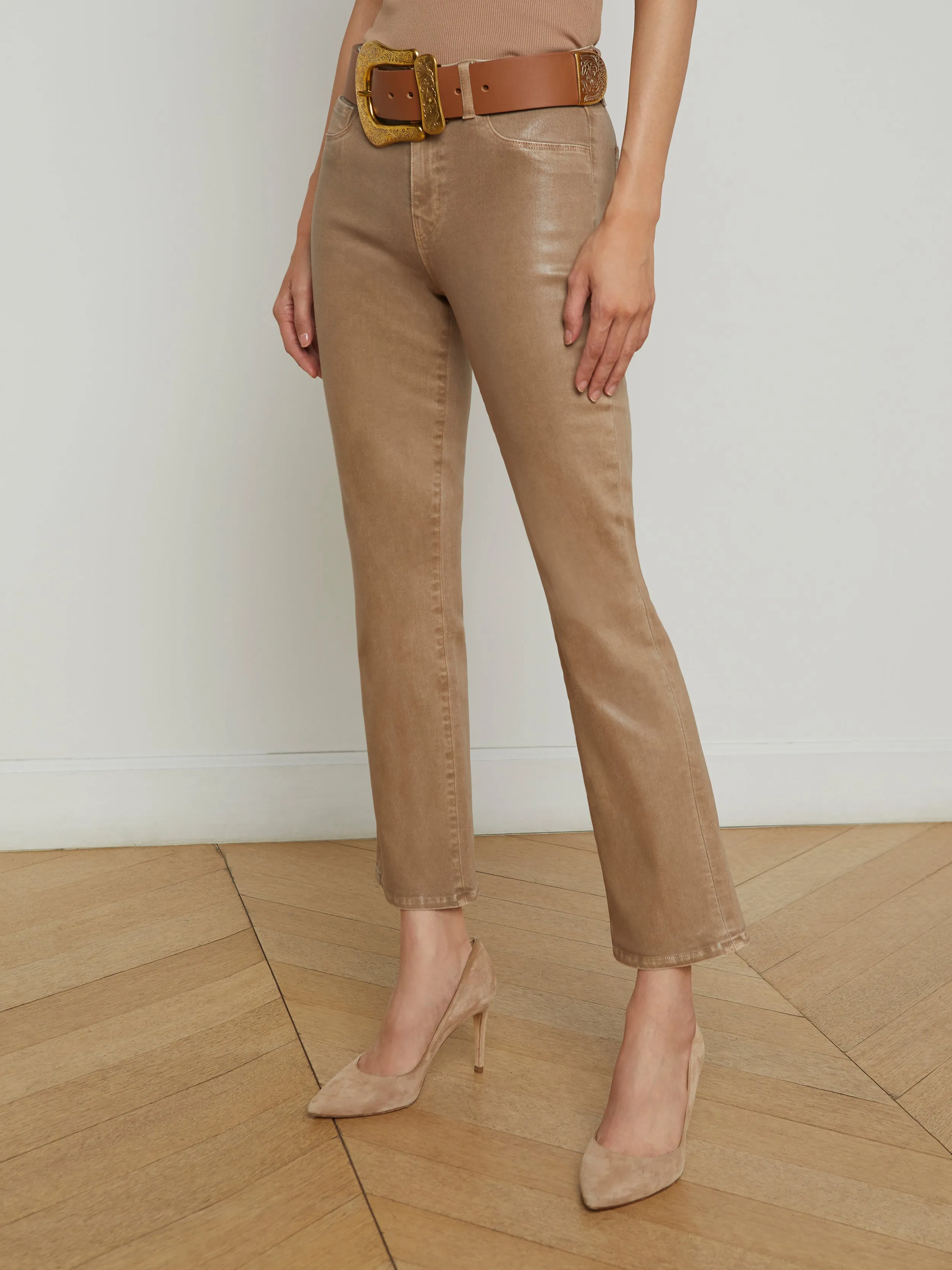 Tati Coated Bootcut Jean