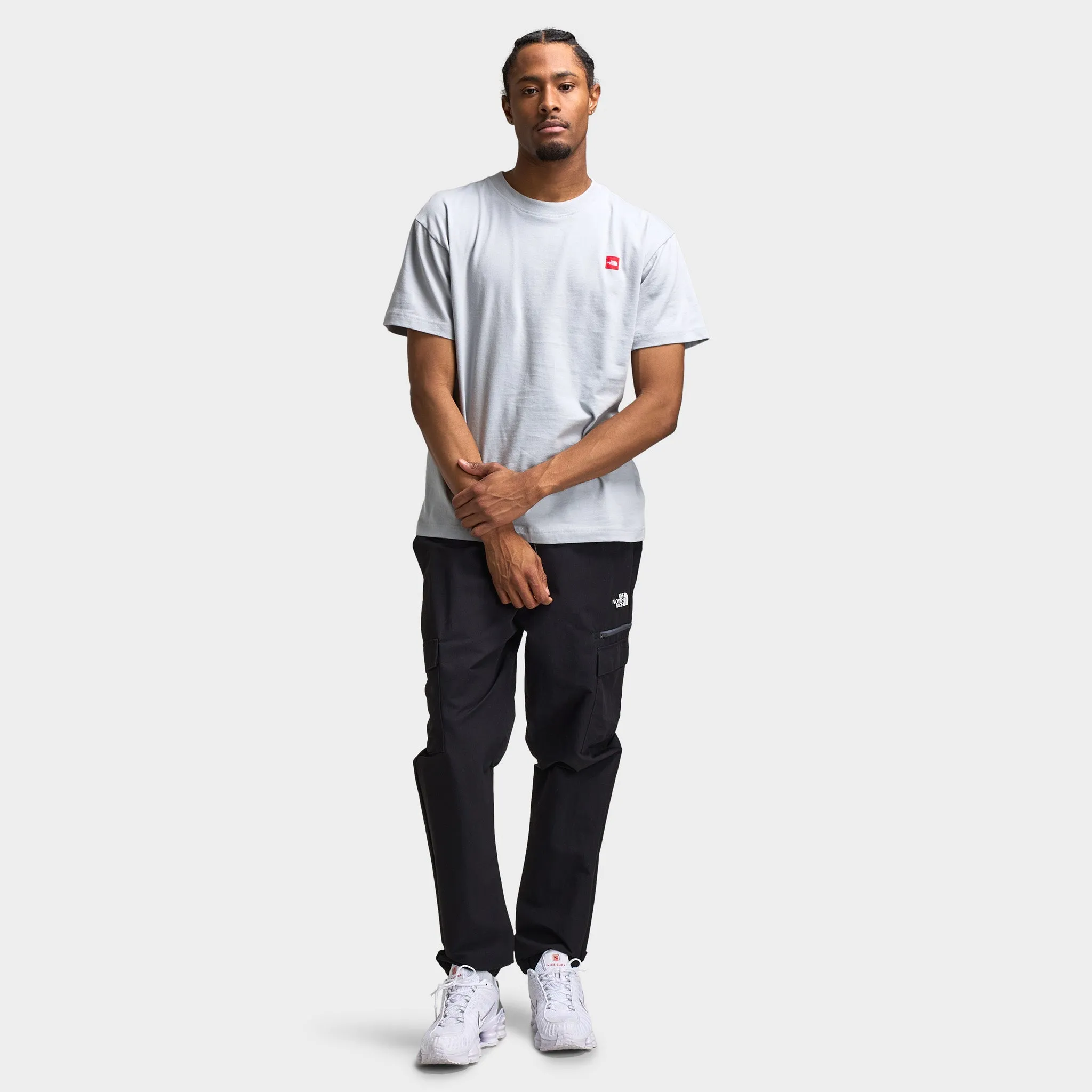 The North Face Red Box Everest Heavyweight T-Shirt / High Rise Grey