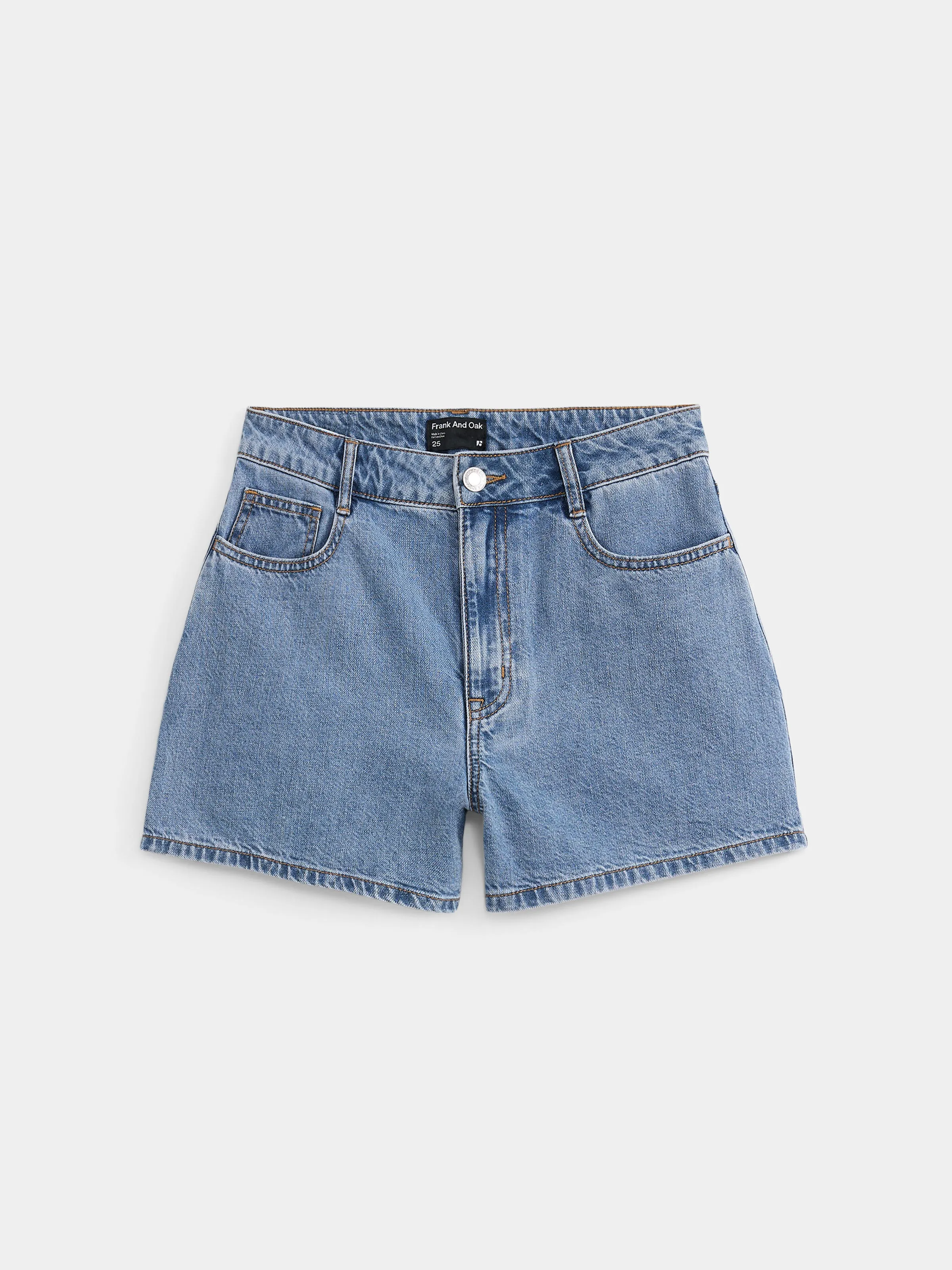 The Tina Relaxed Denim Short in Light wash