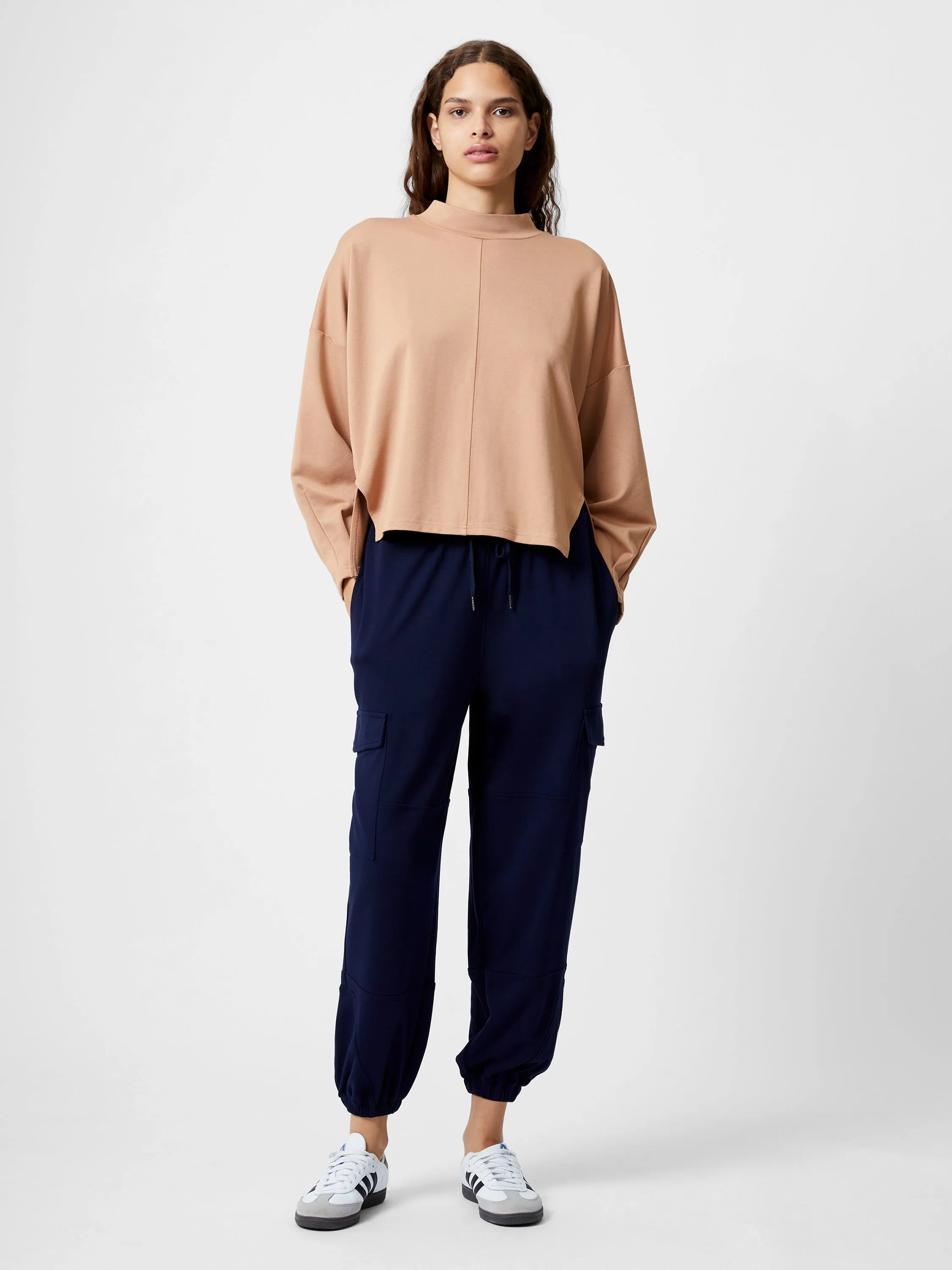 Turtleneck Cut Long Sleeve Top