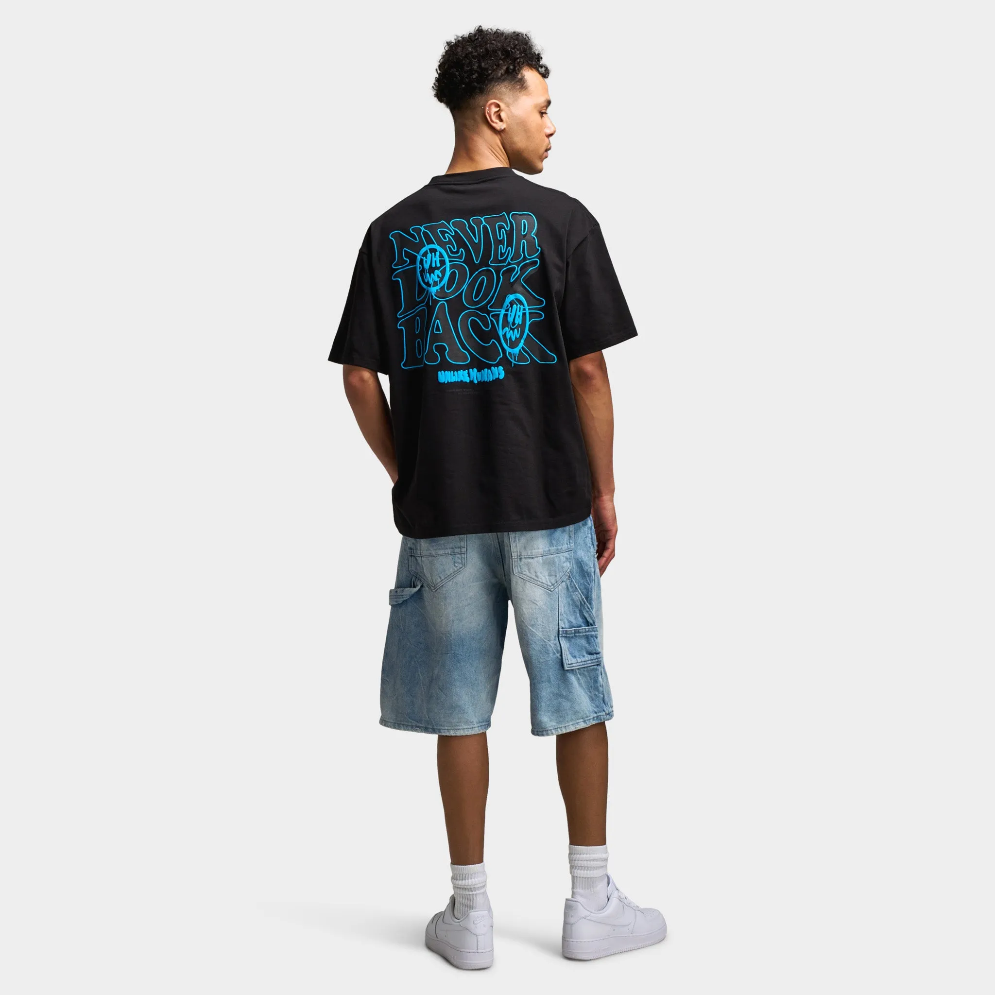 Unlike Humans Hindsight Graphic T-Shirt / Navy