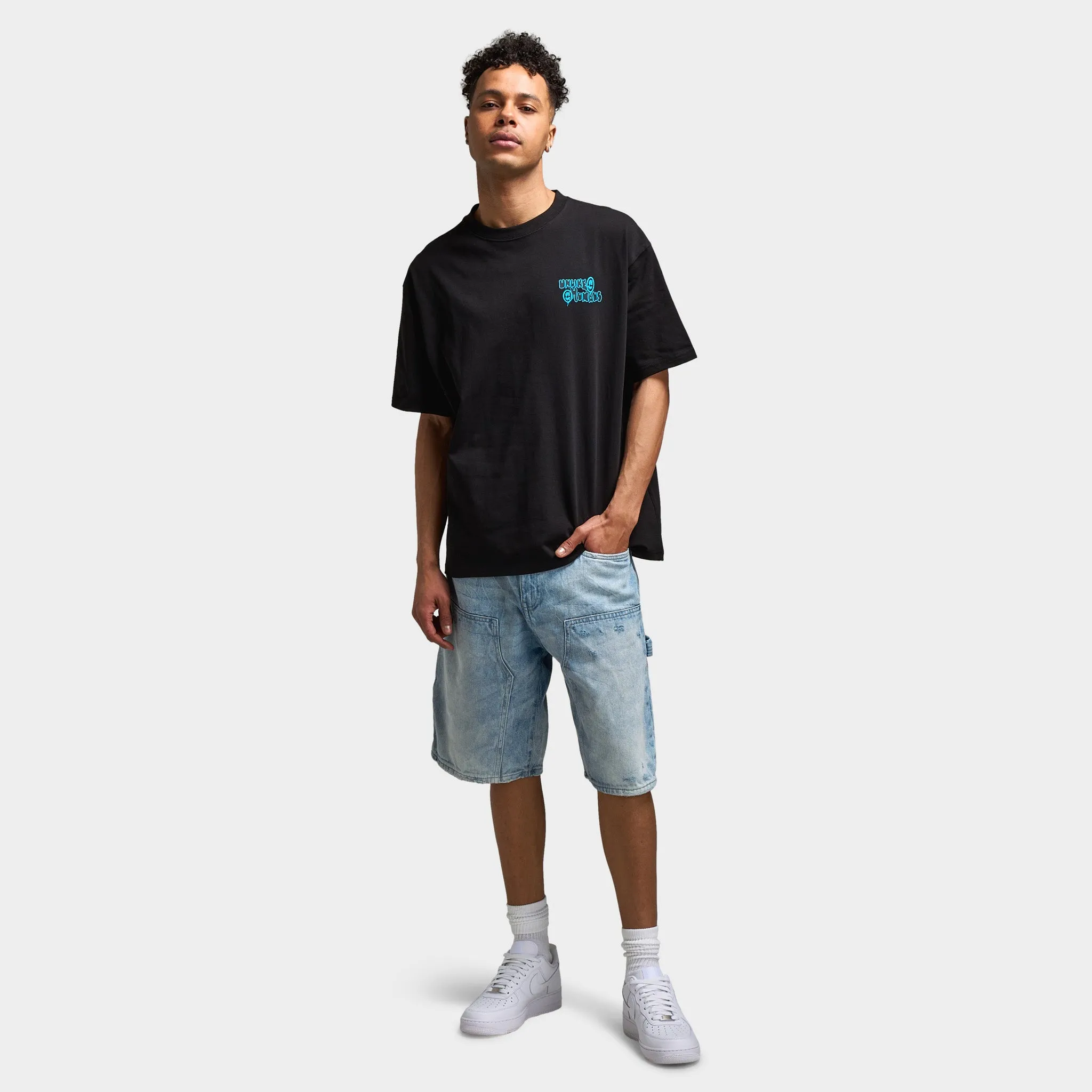 Unlike Humans Hindsight Graphic T-Shirt / Navy