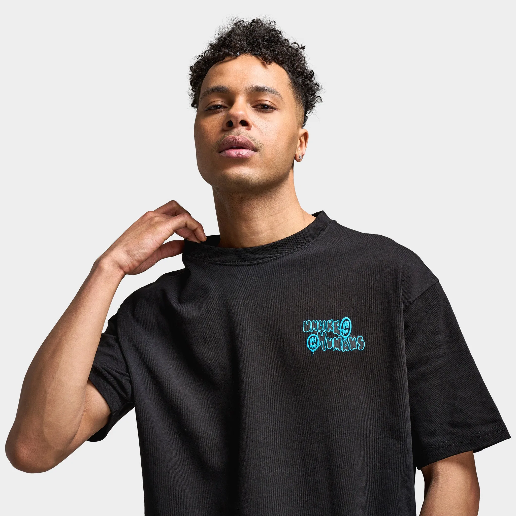 Unlike Humans Hindsight Graphic T-Shirt / Navy