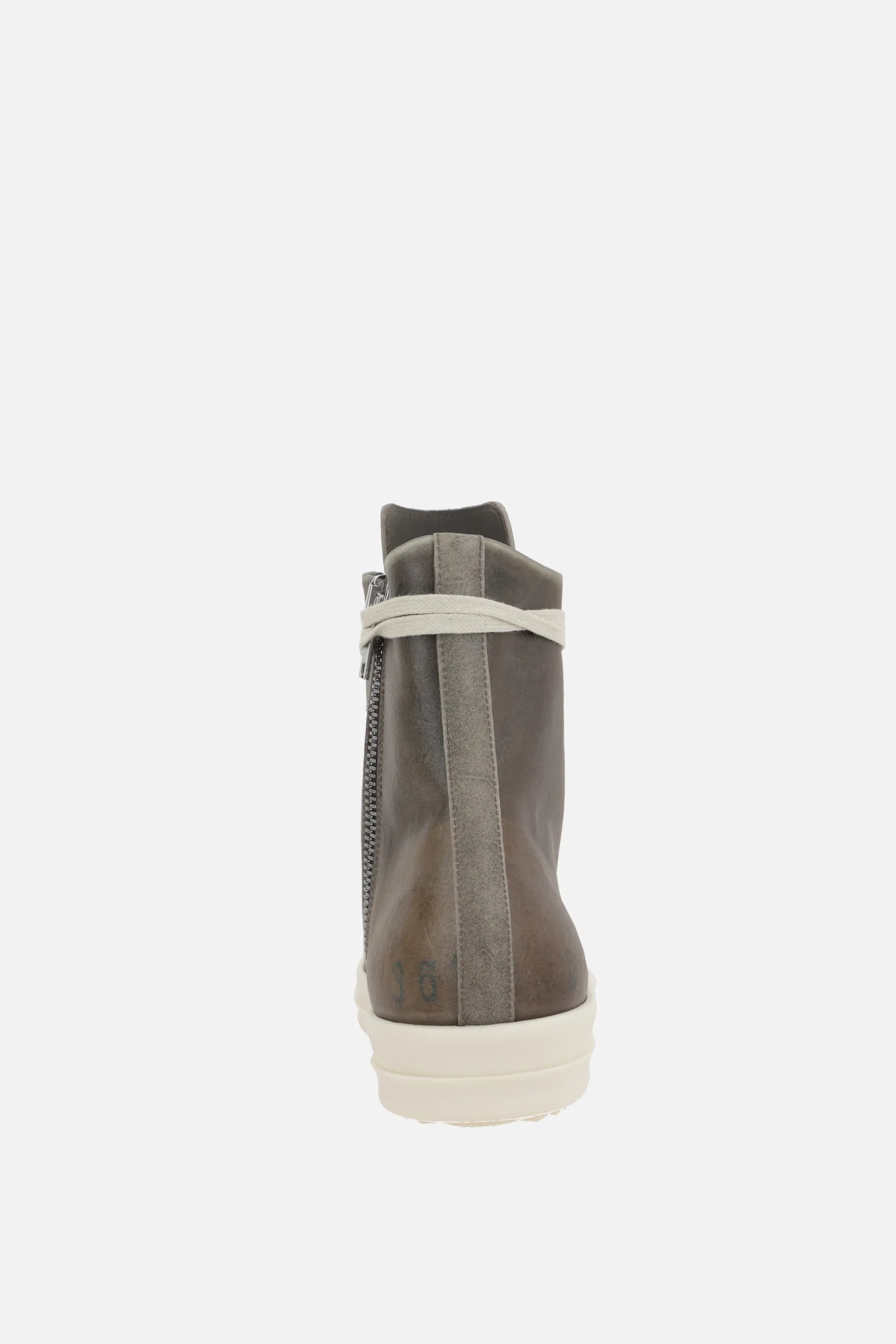 Vintage high-top sneakers in vintage leather