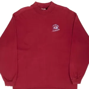 VINTAGE NHL COLORADO AVALANCHE LONG SLEEVE TURTLE NECK TEE SHIRT 1990S LARGE