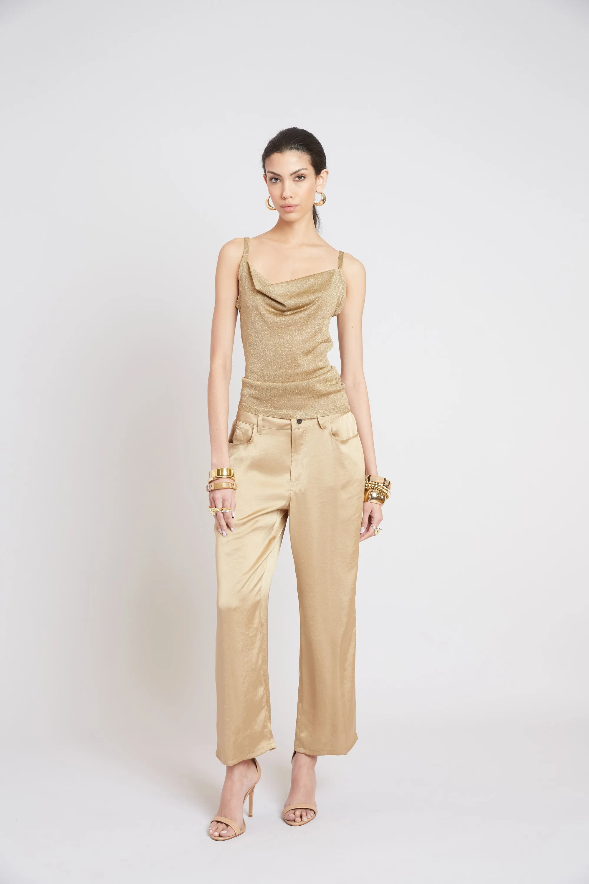 Washed Satin Fluid Pant