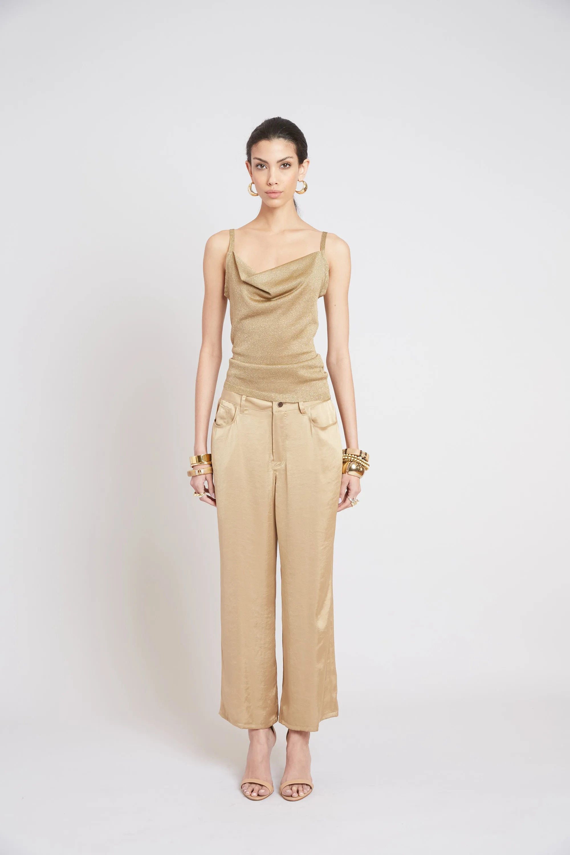 Washed Satin Fluid Pant