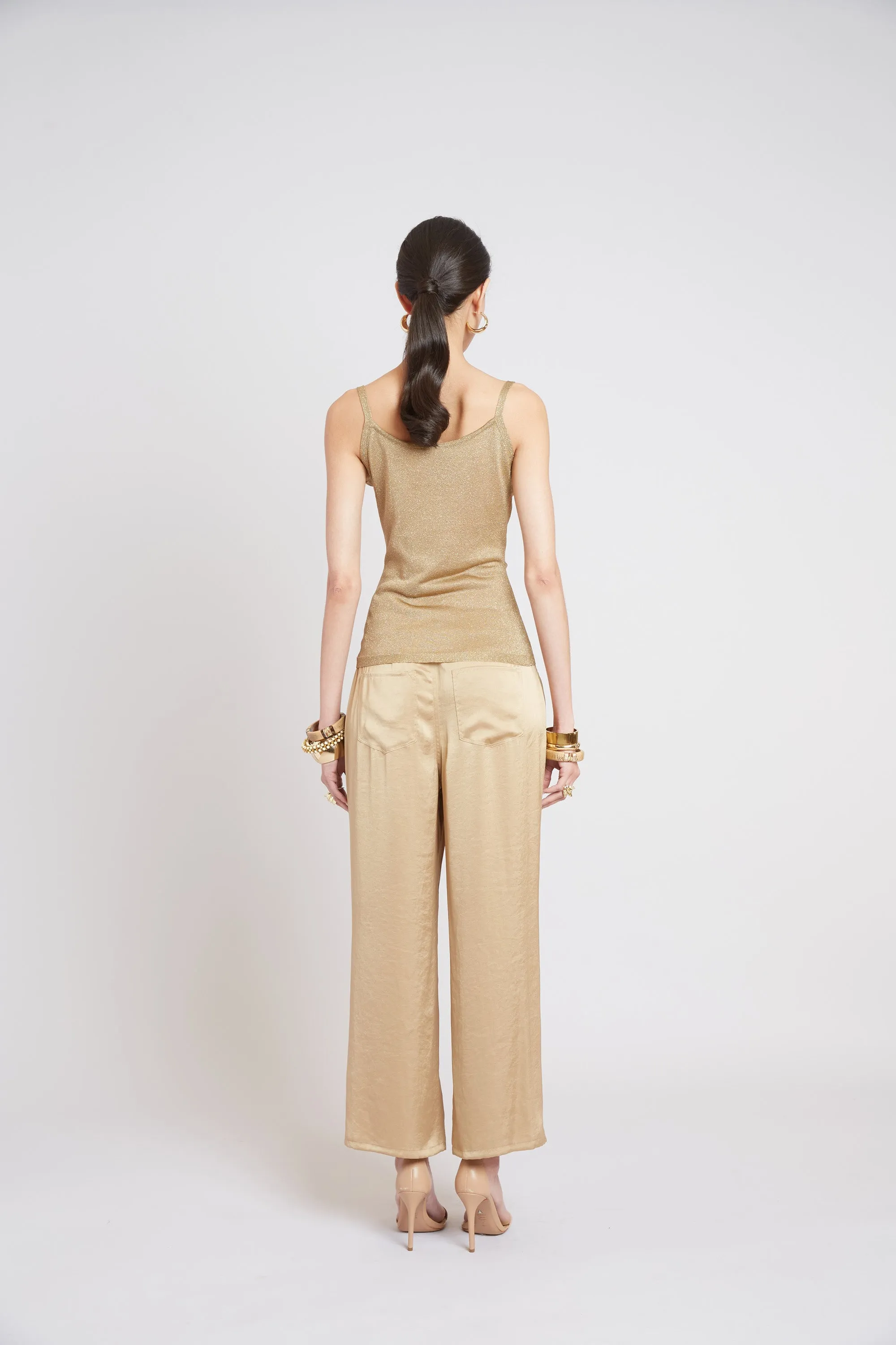 Washed Satin Fluid Pant