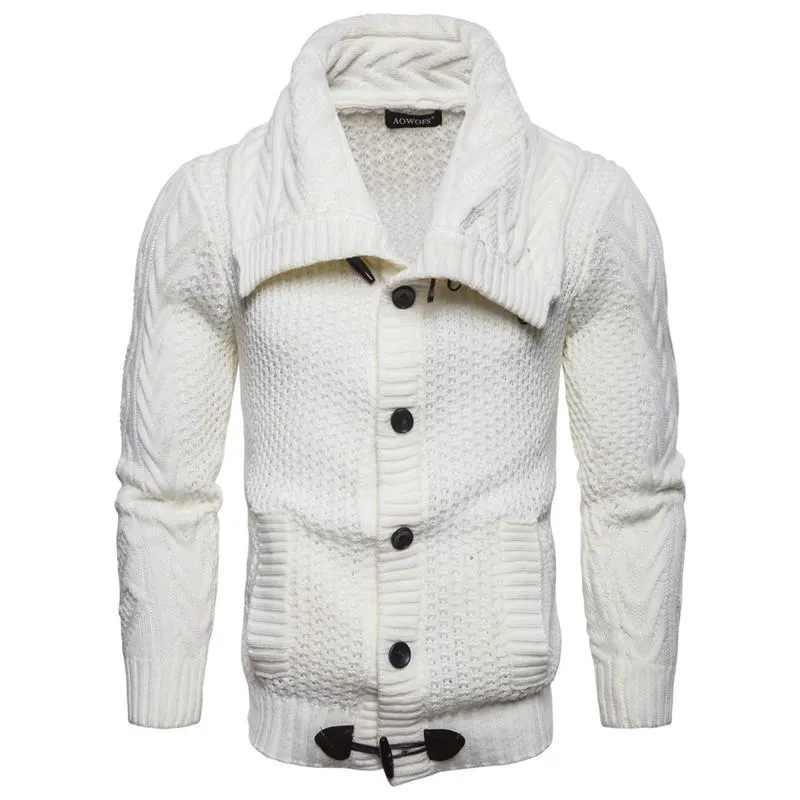 West Louis™ Turndown Collar Slim Sweater