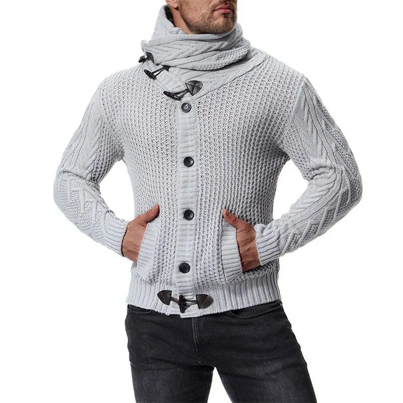 West Louis™ Turndown Collar Slim Sweater