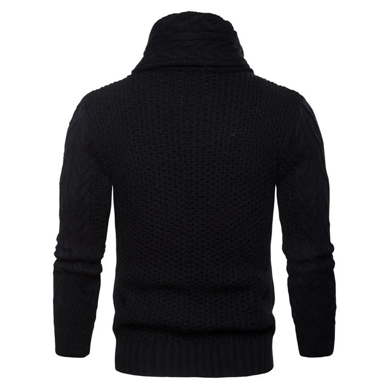West Louis™ Turndown Collar Slim Sweater