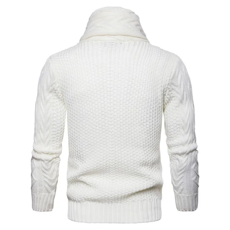 West Louis™ Turndown Collar Slim Sweater